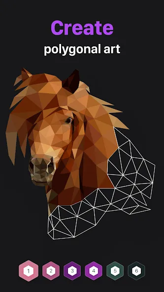 Polygon - Art Coloring Book (Полигон) МОД/Взлом [Бесконечные деньги, Монеты и Мега MOD] Screenshot 4