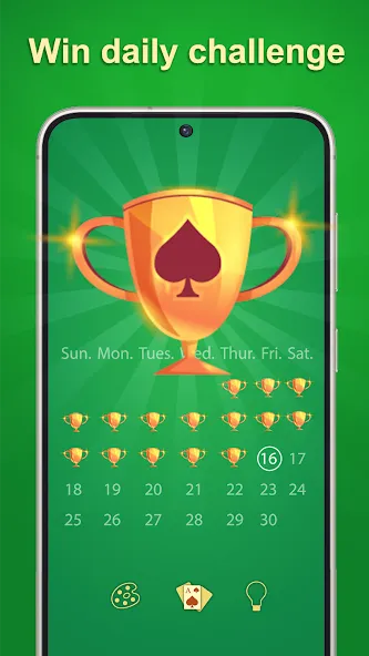 Solitaire - 2024 МОД/Взлом [Меню, Бесконечные монеты и Открытые уровни] Screenshot 2