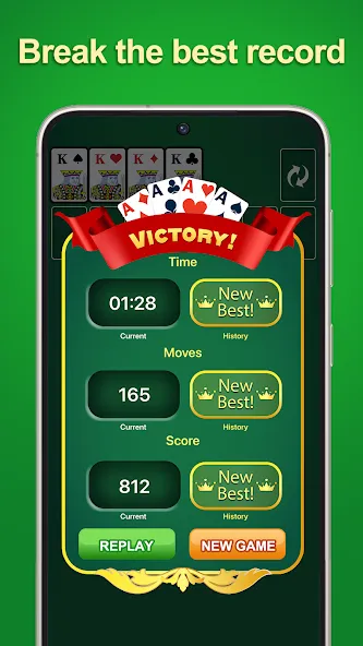 Solitaire - 2024 МОД/Взлом [Меню, Бесконечные монеты и Открытые уровни] Screenshot 5