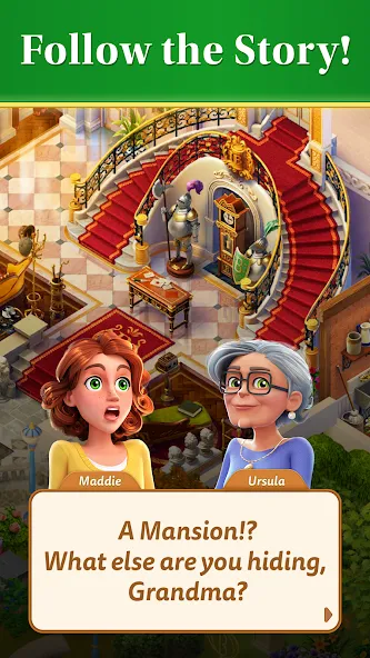 Merge Mansion (Мердж Мэншн) МОД/Взлом [Много монет, Открытые уровни и Мега MOD] Screenshot 3