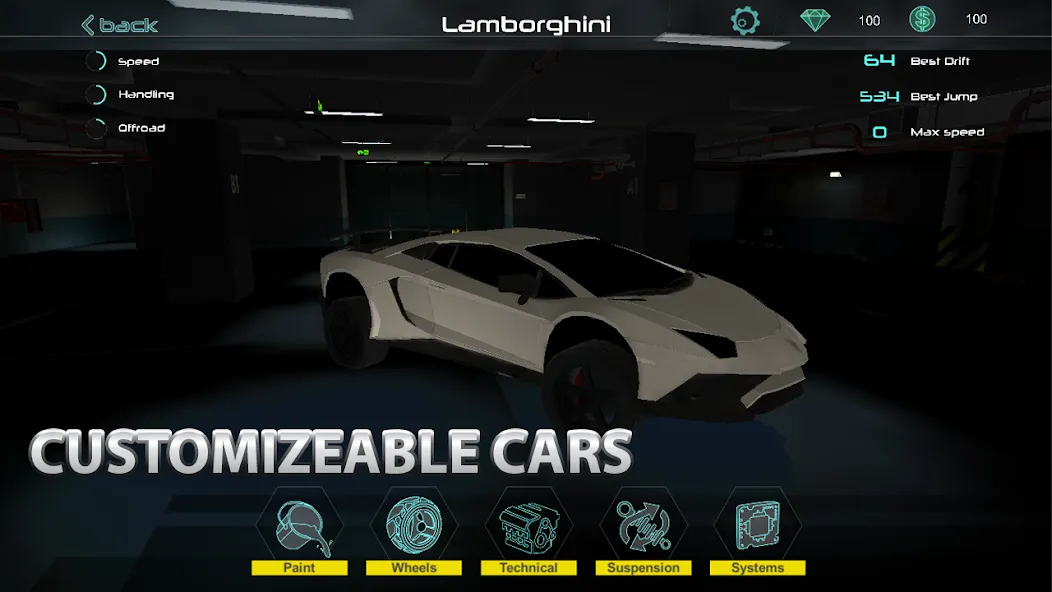 Car Simulator 3 МОД/Взлом [Все открыто, Дополнительные деньги и Меню MOD] Screenshot 3