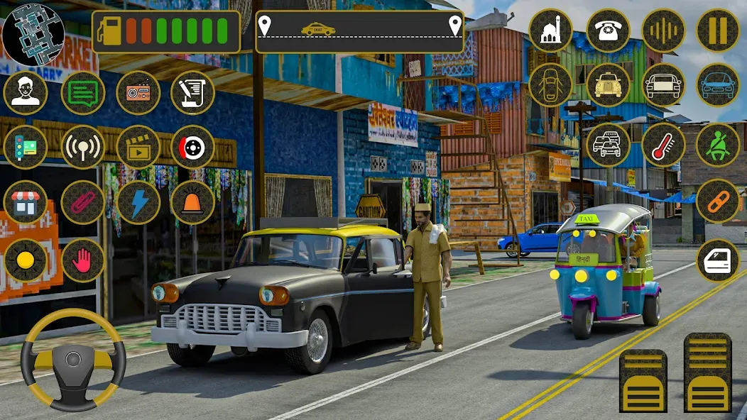 Indian Taxi Simulator car Game (Индийский такси симулятор автомобиля Игра) МОД/Взлом [Все открыто, Дополнительные деньги и Меню MOD] Screenshot 1