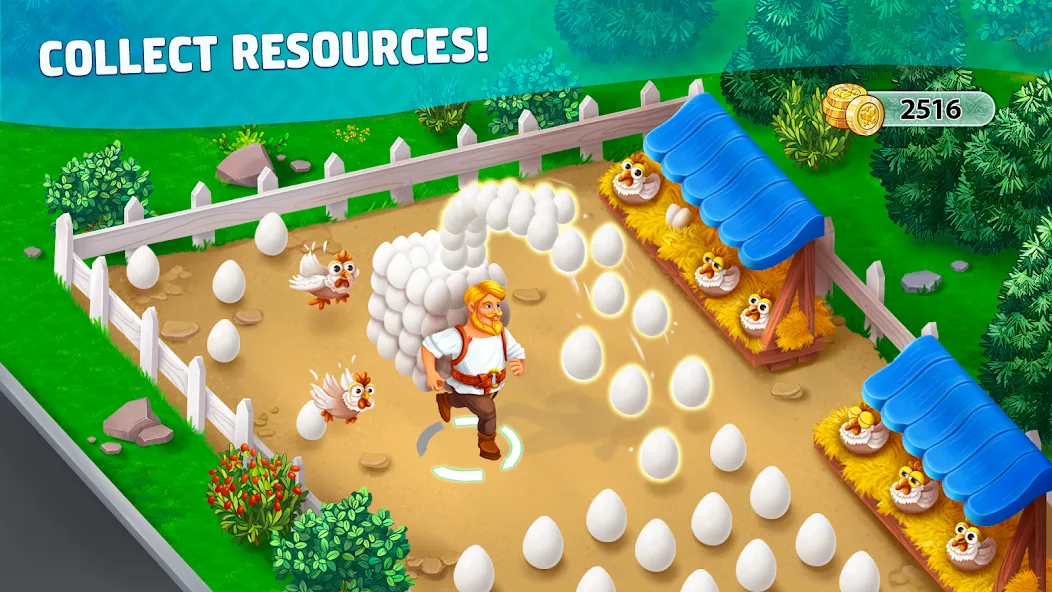 Harvest Land МОД/Взлом [Все открыто, Дополнительные деньги и Меню MOD] Screenshot 1