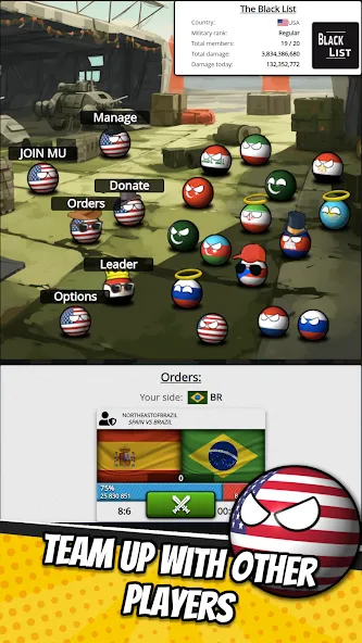 e-Sim Countryball Be President МОД/Взлом [Много денег, Монет и Все открыто] Screenshot 3