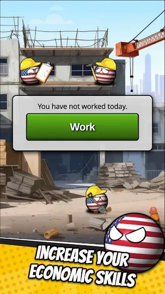 e-Sim Countryball Be President МОД/Взлом [Много денег, Монет и Все открыто] Screenshot 4