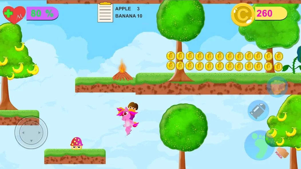 Dora Riding Pony Escape Jungle (Дора на Пони Едет из Джунглей) МОД/Взлом [Много монет, Открытые уровни и Мега MOD] Screenshot 2