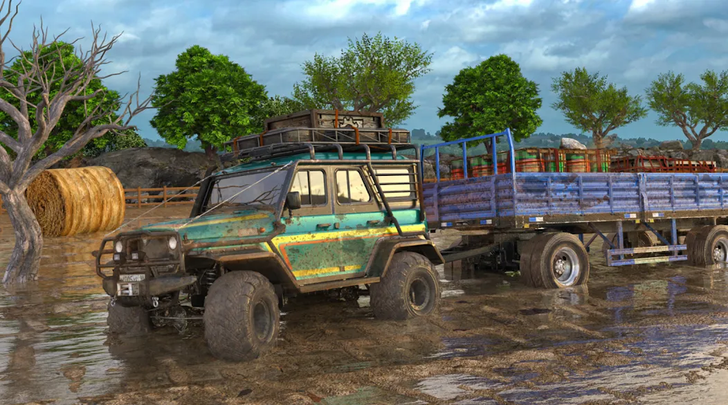 Offroad Mud Truck Driving Sim МОД/Взлом [Деньги, Монеты и Меню MOD] Screenshot 2