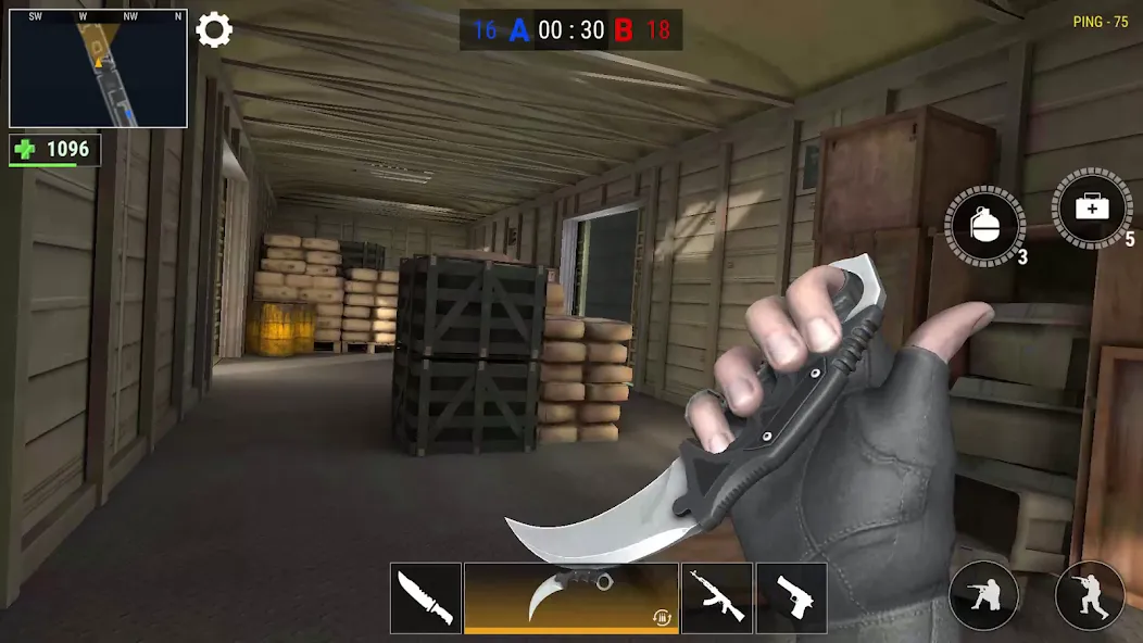 Modern Gun: Shooting War Games (Модерн Ган) МОД/Взлом [Меню, Бесконечные монеты и Открытые уровни] Screenshot 2