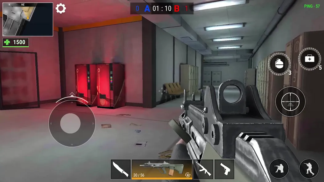 Modern Gun: Shooting War Games (Модерн Ган) МОД/Взлом [Меню, Бесконечные монеты и Открытые уровни] Screenshot 5