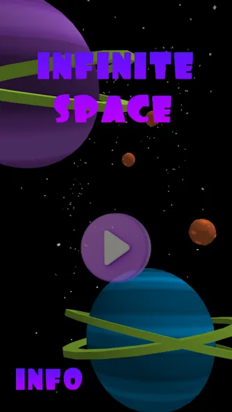 Infinite Space 3D (Инфинити Спейс 3Д) МОД/Взлом [Меню, Бесконечные монеты и Открытые уровни] Screenshot 1
