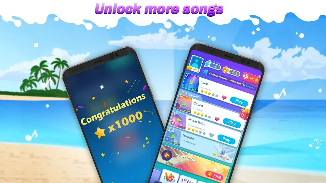 Dream Piano (Дрим Пиано) МОД/Взлом [Много монет, Открытые уровни и Мега MOD] Screenshot 1