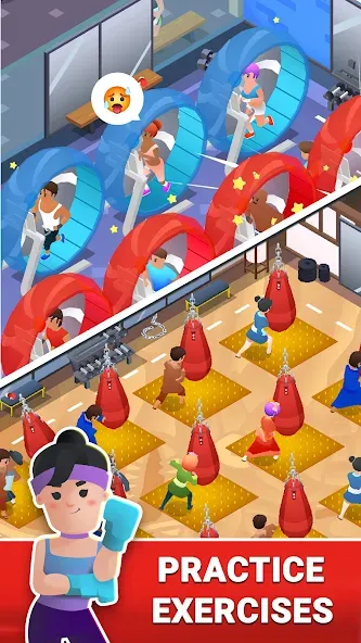 Boxing Gym Tycoon 3D: MMA Club (Боксерская Гимназия Тайкун 3D) МОД/Взлом [Деньги, Монеты и Меню MOD] Screenshot 4
