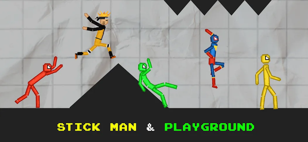 Stickman Playground (тикман Плейграунд) МОД/Взлом [Деньги, Монеты и Меню MOD] Screenshot 3