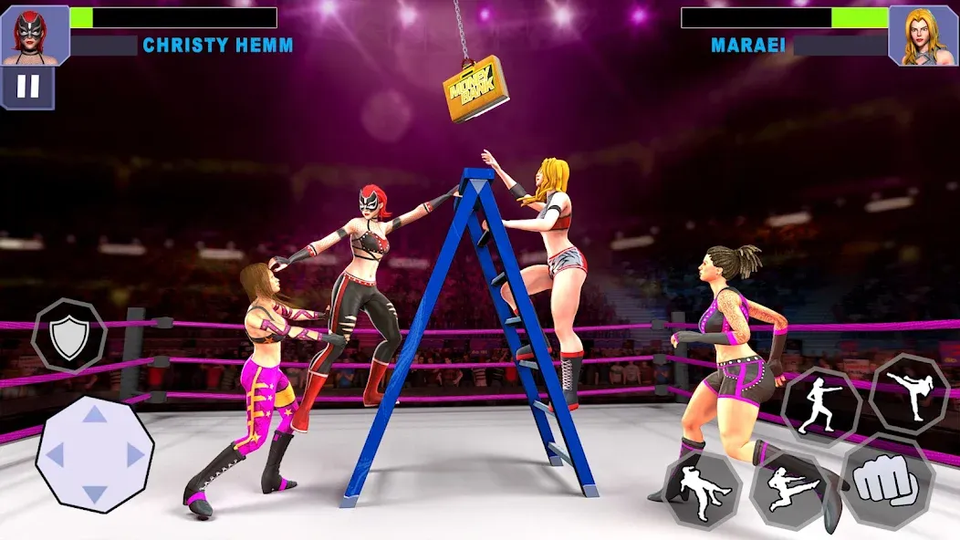 Bad Girls Wrestling Game МОД/Взлом [Все открыто, Дополнительные деньги и Меню MOD] Screenshot 3