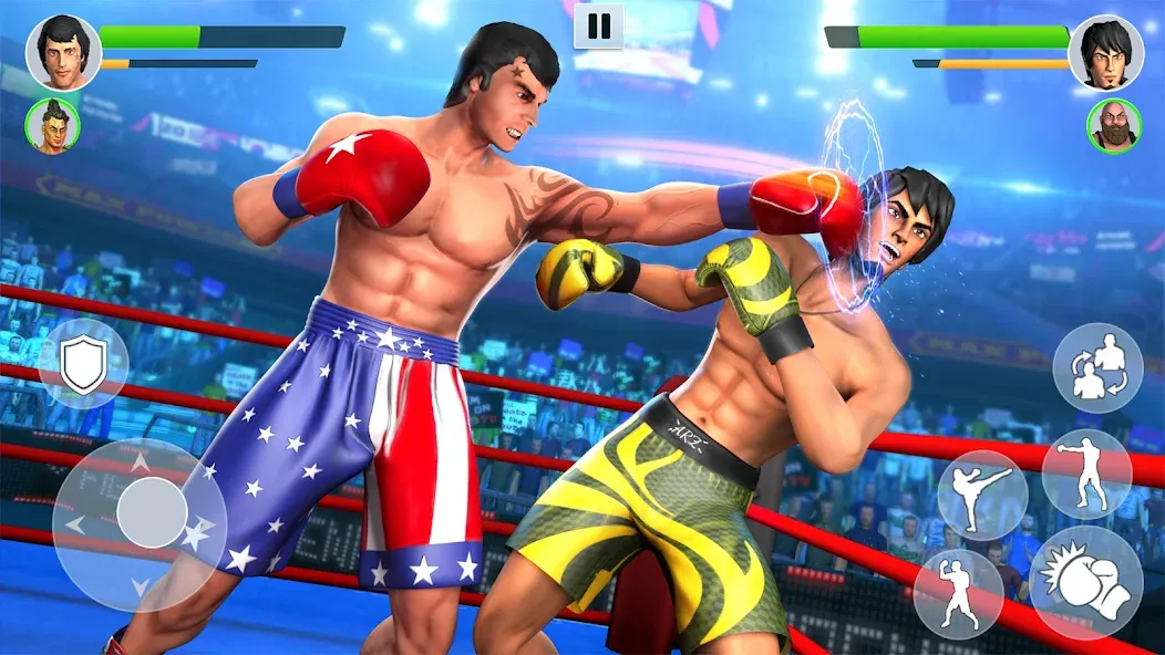 Boxing Heros: Fighting Games (Тэг Боксинг Игры) МОД/Взлом [Много монет, Открытые уровни и Мега MOD] Screenshot 4