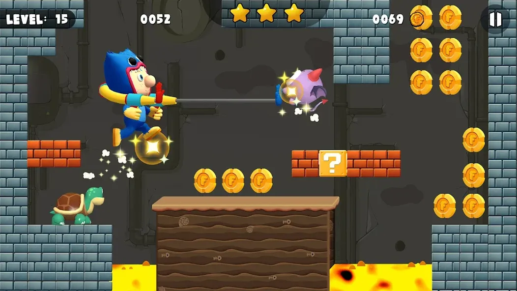 Bob World Adventure 3D МОД/Взлом [Много монет, Открытые уровни и Мега MOD] Screenshot 1