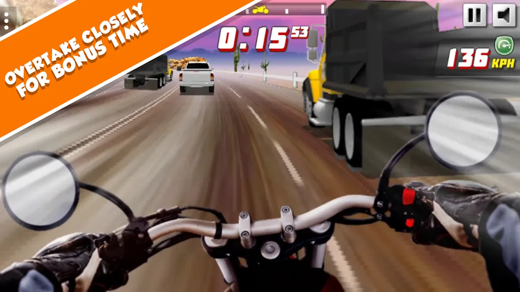 Highway Rider Extreme - 3D Mot (Хайвей Райдер Экстрим) МОД/Взлом [Меню, Бесконечные монеты и Открытые уровни] Screenshot 3