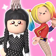 Скачать Взломанная Famous Fashion - Dress Up Game (Много денег) на Андроид