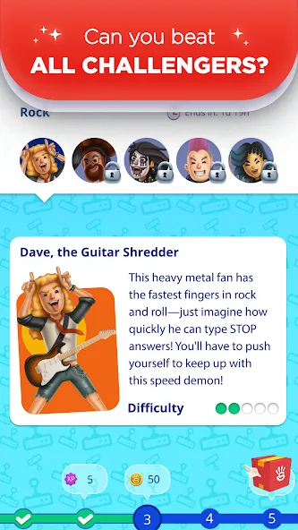 Stop 2 - Word Trivia Game МОД/Взлом [Много денег, Монет и Все открыто] Screenshot 3