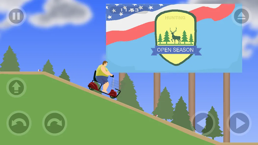 Happy Wheels (Хаппи Вилс) МОД/Взлом [Меню, Бесконечные монеты и Открытые уровни] Screenshot 5