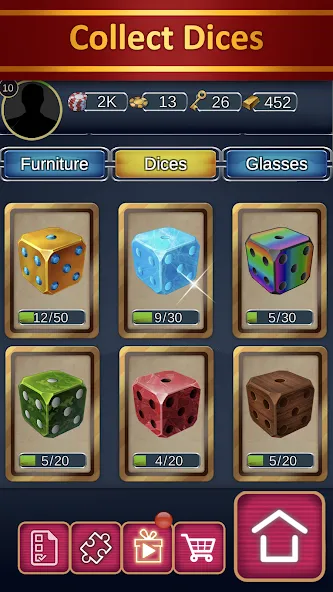 Farkle - Zonk Dice Game МОД/Взлом [Меню, Бесконечные монеты и Открытые уровни] Screenshot 3