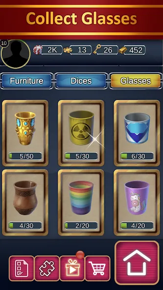 Farkle - Zonk Dice Game МОД/Взлом [Меню, Бесконечные монеты и Открытые уровни] Screenshot 5