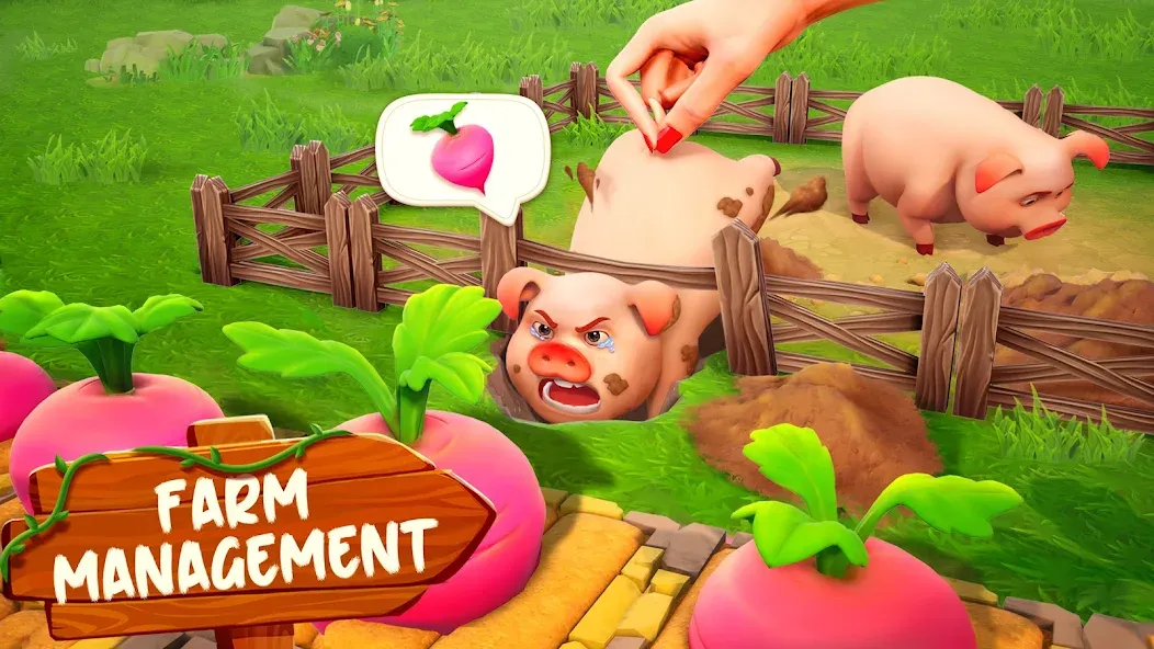 Family Farm Adventure (Семейное фермерское приключение) МОД/Взлом [Все открыто, Дополнительные деньги и Меню MOD] Screenshot 4