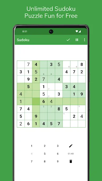 Sudoku МОД/Взлом [Все открыто, Дополнительные деньги и Меню MOD] Screenshot 1