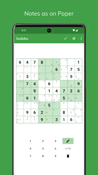 Sudoku МОД/Взлом [Все открыто, Дополнительные деньги и Меню MOD] Screenshot 3