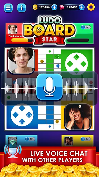 Ludo Online Multiplayer (Людо Онлайн Многопользовательская Игра) МОД/Взлом [Меню, Бесконечные монеты и Открытые уровни] Screenshot 4