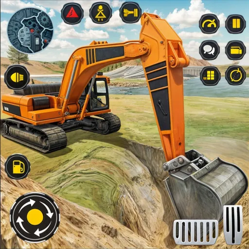 Heavy Excavator Simulator PRO (Хеви Экскавейтор Симулятор ПРО) МОД/Взлом [Все открыто, Дополнительные деньги и Меню MOD] Screenshot 5