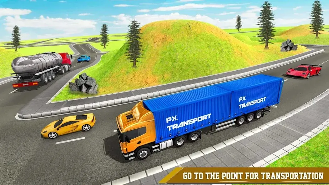 Cargo Transport Truck Driving (Грузовик перевозки грузов) МОД/Взлом [Бесконечные деньги, Монеты и Мега MOD] Screenshot 2