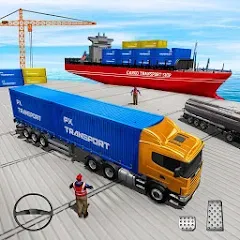Скачать Взломанная Cargo Transport Truck Driving на Андроид (Много денег) бесплатно