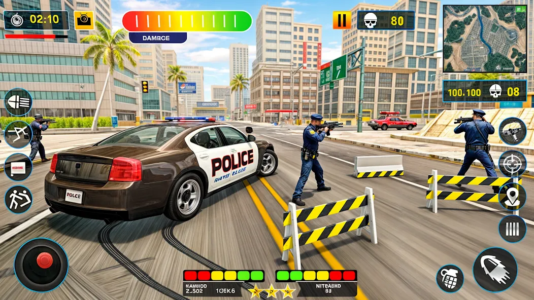 US Police Shooting Crime City МОД/Взлом [Деньги, Монеты и Меню MOD] Screenshot 2