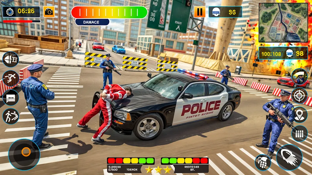 US Police Shooting Crime City МОД/Взлом [Деньги, Монеты и Меню MOD] Screenshot 3