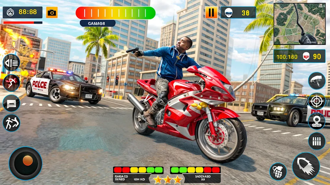 US Police Shooting Crime City МОД/Взлом [Деньги, Монеты и Меню MOD] Screenshot 5