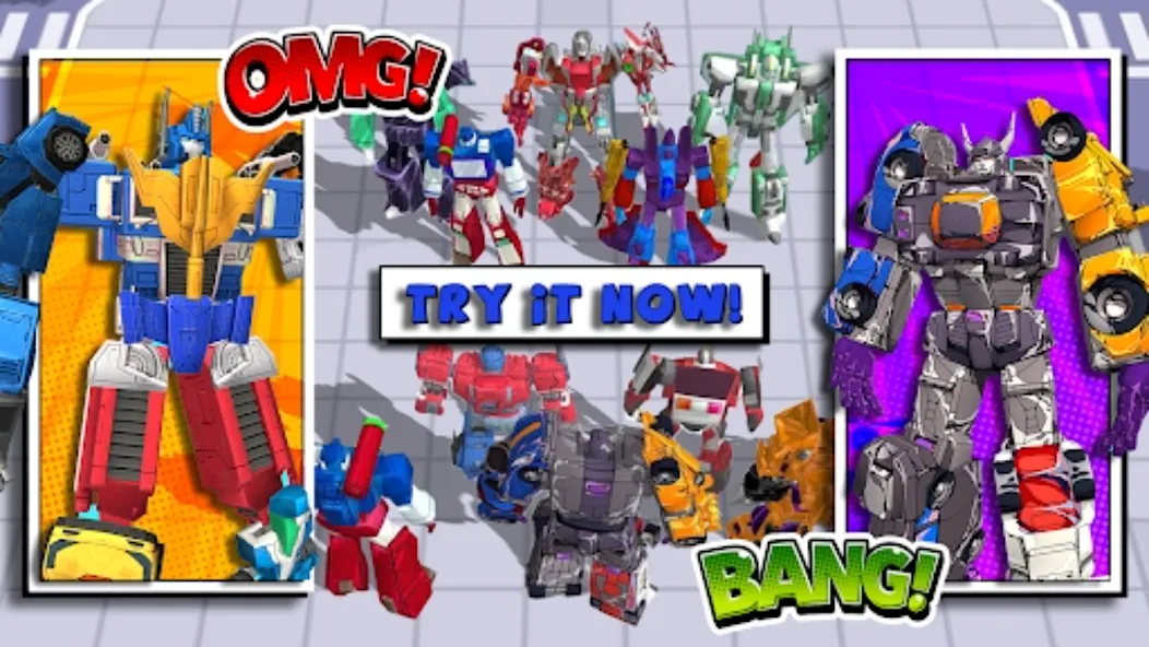 Superhero Robot Monster Battle МОД/Взлом [Бесконечные деньги, Монеты и Мега MOD] Screenshot 1