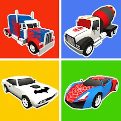 Скачать Superhero Car Merge Battle Взлом (Много денег) на Андроид бесплатно