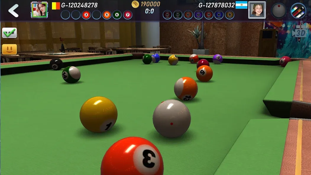 Real Pool 3D 2 (Риал Пул 3Д 2) МОД/Взлом [Все открыто, Дополнительные деньги и Меню MOD] Screenshot 1