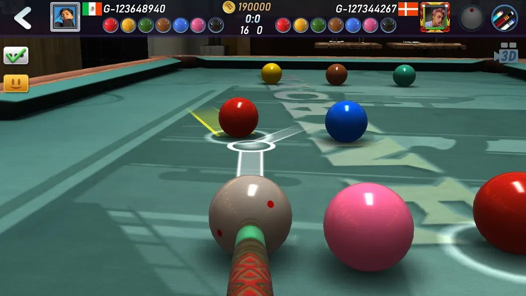 Real Pool 3D 2 (Риал Пул 3Д 2) МОД/Взлом [Все открыто, Дополнительные деньги и Меню MOD] Screenshot 2