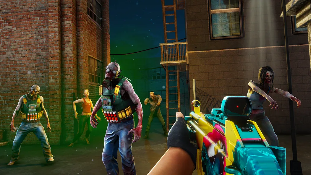Zombination - FPS Zombie Games (Зомбинация) МОД/Взлом [Деньги, Монеты и Меню MOD] Screenshot 2