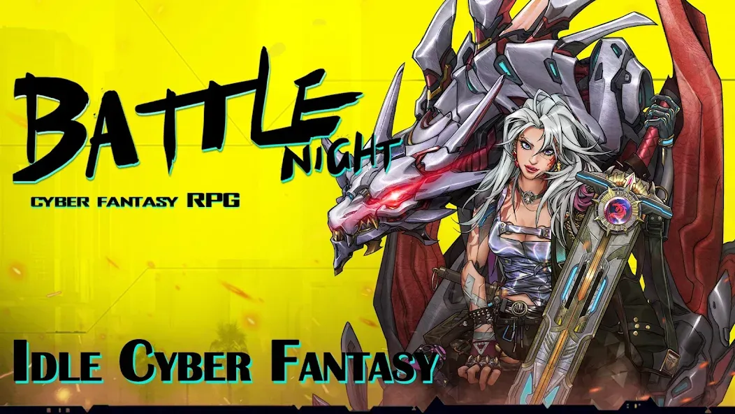 Battle Night: Cyberpunk RPG (Бэтл Найт) МОД/Взлом [Меню, Бесконечные монеты и Открытые уровни] Screenshot 1