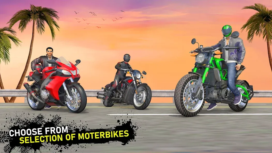 Moto Traffic Bike Race Game 3d (Мото Трафик Байк Рейс Гейм 3д) МОД/Взлом [Много денег, Монет и Все открыто] Screenshot 4