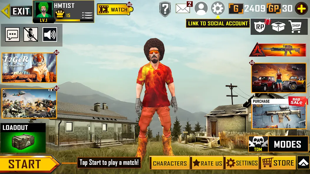 Real Commando FPS Gun Shooting МОД/Взлом [Деньги, Монеты и Меню MOD] Screenshot 2