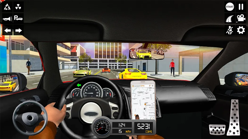 Taxi Simulator 3d Taxi Sim МОД/Взлом [Все открыто, Дополнительные деньги и Меню MOD] Screenshot 5