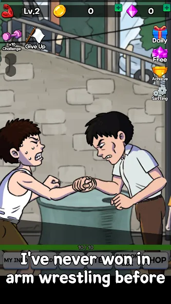 Arm Wrestling Clicker (Армреслинг Кликер) МОД/Взлом [Все открыто, Дополнительные деньги и Меню MOD] Screenshot 3