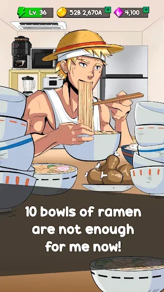 Food Fighter Clicker Games (Фуд Файтер Кликер) МОД/Взлом [Много денег, Монет и Все открыто] Screenshot 2
