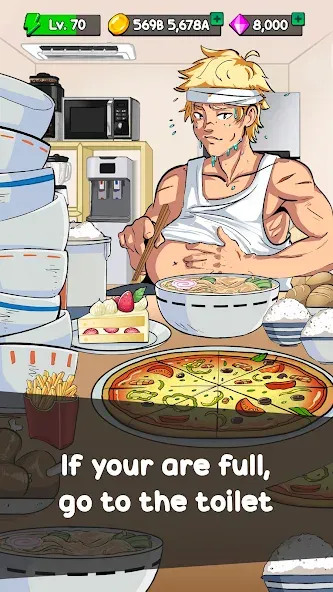Food Fighter Clicker Games (Фуд Файтер Кликер) МОД/Взлом [Много денег, Монет и Все открыто] Screenshot 3