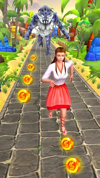 Jungle Run Temple Escape Games МОД/Взлом [Много монет, Открытые уровни и Мега MOD] Screenshot 2