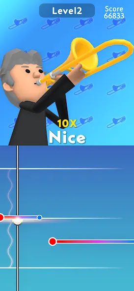 Trombone! МОД/Взлом [Меню, Бесконечные монеты и Открытые уровни] Screenshot 1